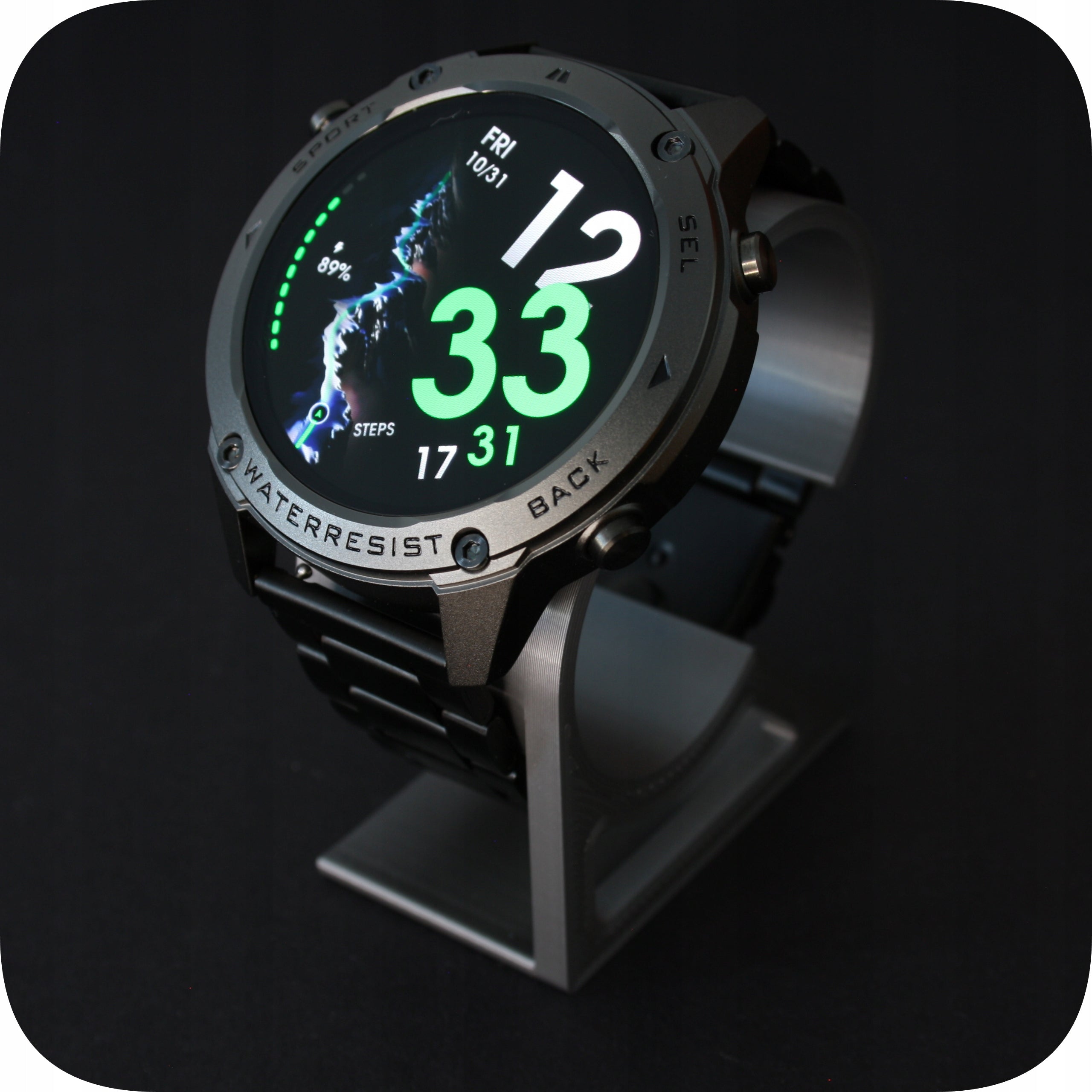 Smartwatch Men's GPS Watch Waterproof 5 ATM Talking Screen Amoled Menu PL Packaging status original