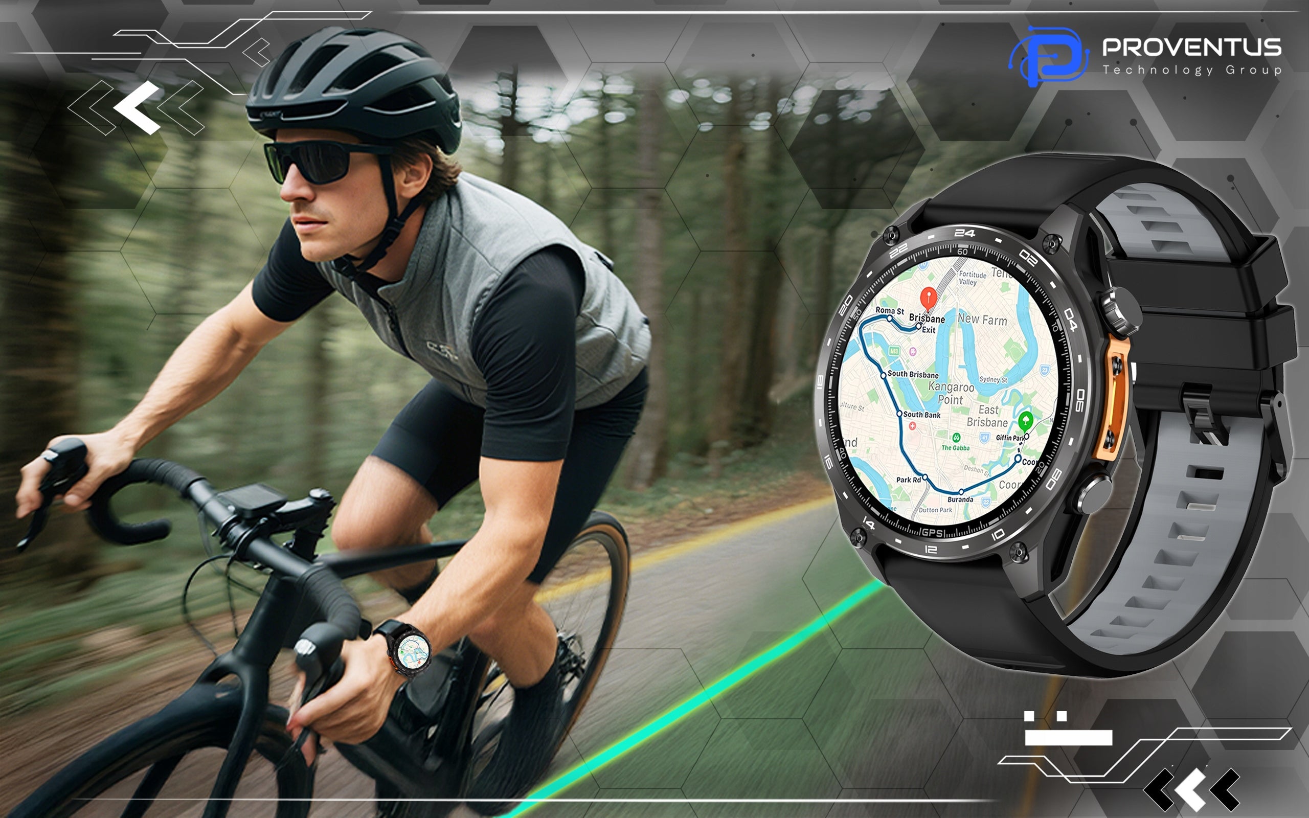 Smartwatch Men's GPS watch MAPS 4GB AMOLED IP68 Conversations PRESSURE MENU PL Packaging status original