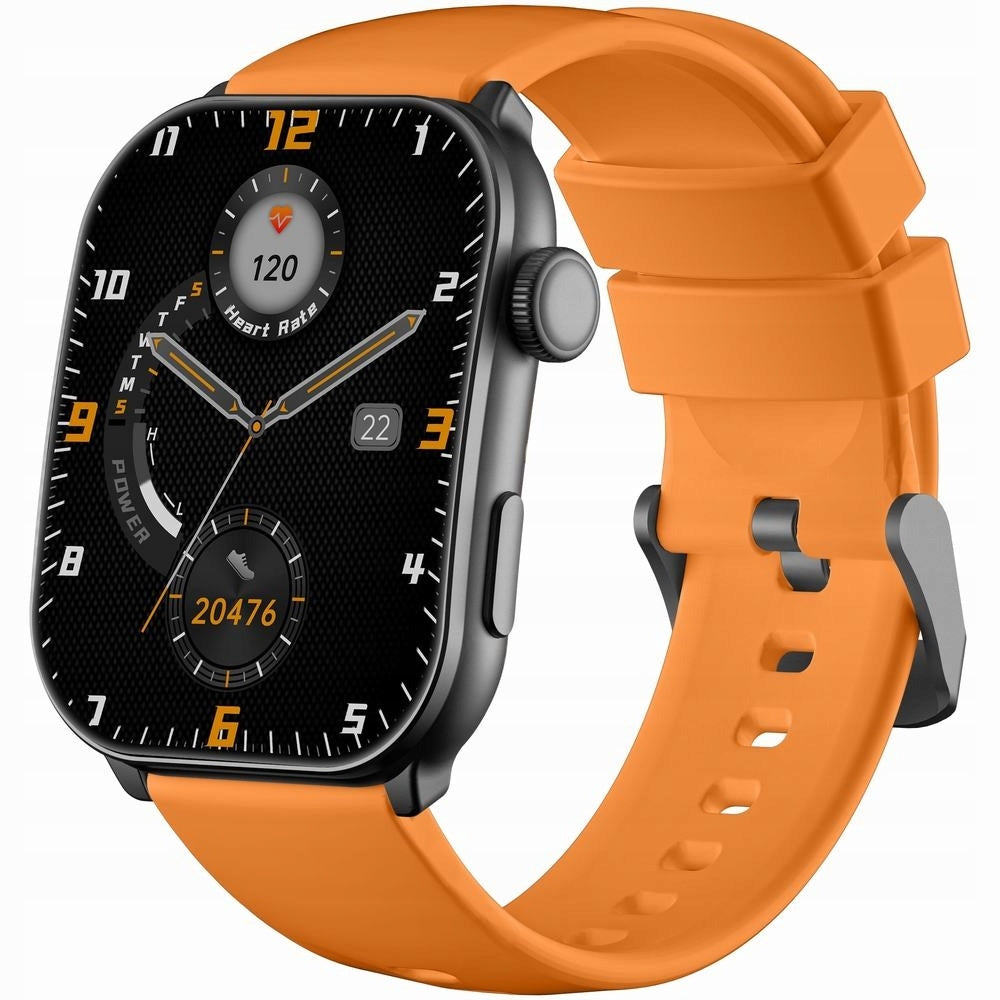 Smartwatch Men's GRAVITY GT28-2 Strap Bracelet Orange and Black Brand Gravity