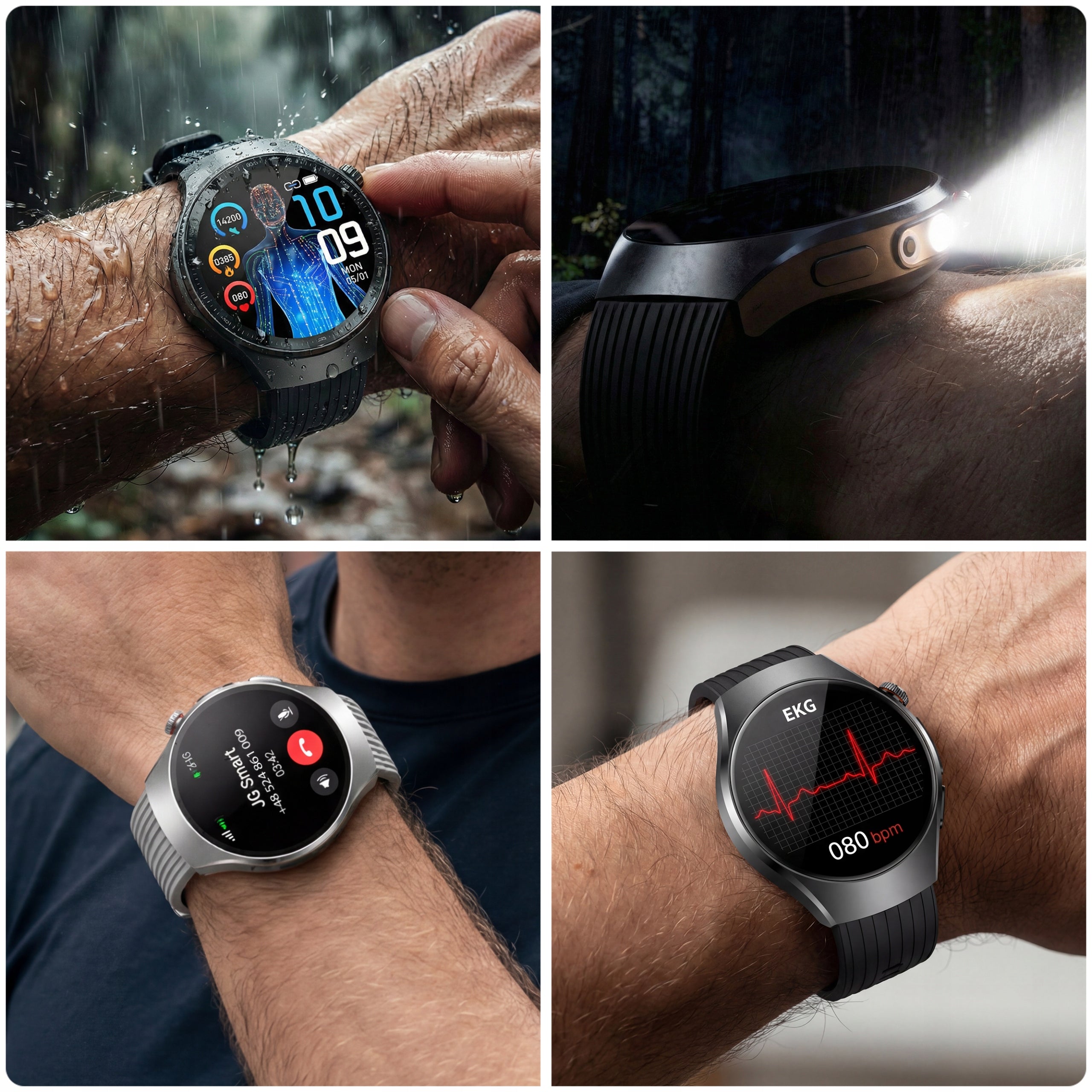 Smartwatch Men's Watch ECG Measurement HRV BMI GLUCOSE PRESSURE PULS Menu PL Manufacturer code Smart Watch Kardiowatch Zdrowie Amoled Polski
