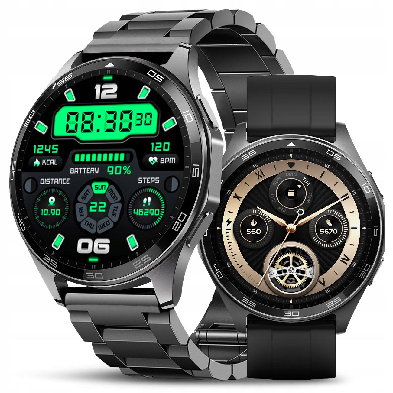 Smartwatch Men's Watch MENU PL Waterproof Conversation Smart Watch 3 STRIPES