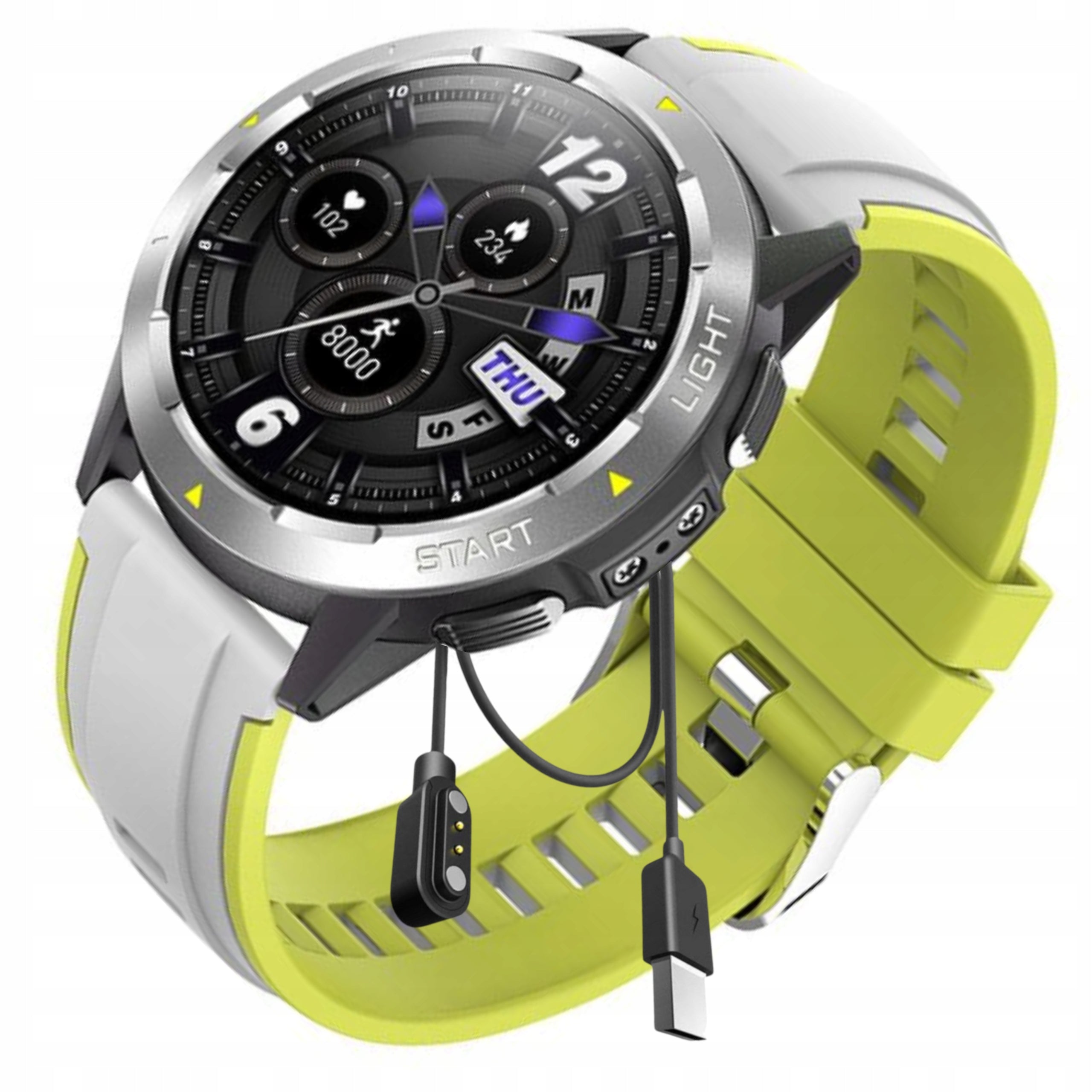 Smartwatch Men's Watch Waterproof GPS Menu Polish Sport Smart Watch PL