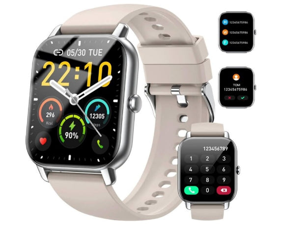 Smartwatch NERUNSA cream/silver