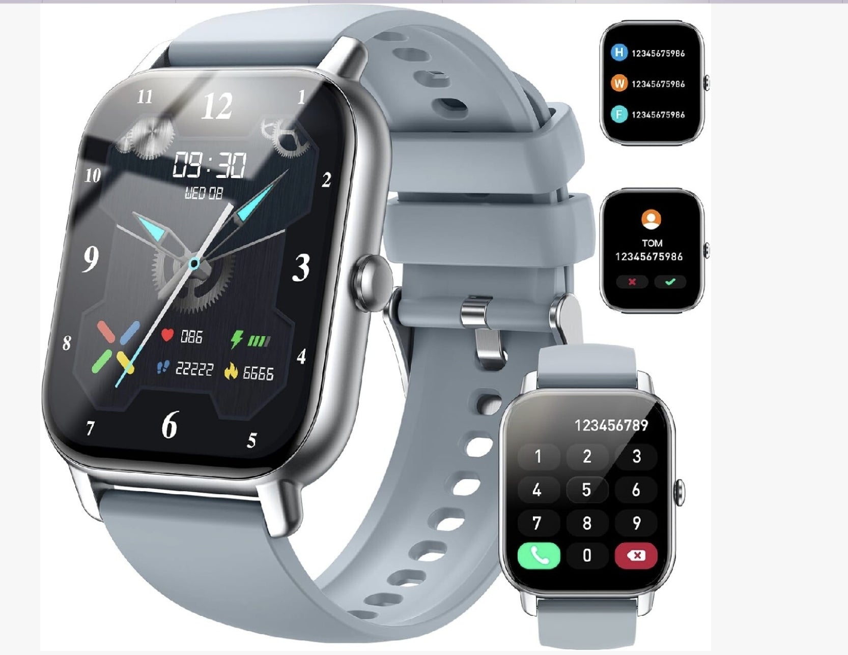 Smartwatch Nerunsa P66 grey