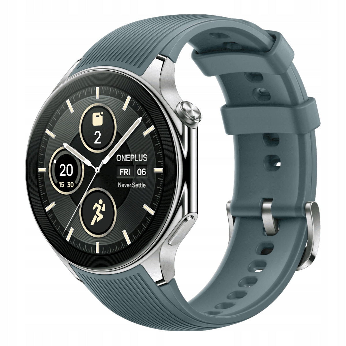 Smartwatch OnePlus Watch 2 Silver (Radiant Steel)