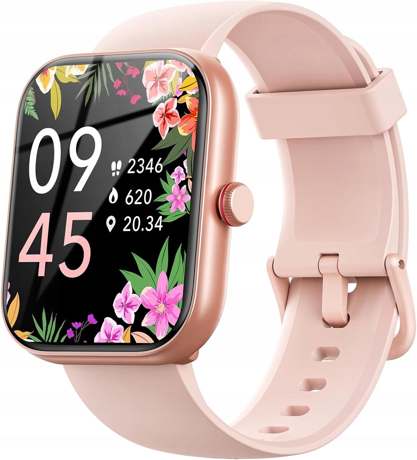 Smartwatch Pink with Bluetooth heart rate monitor IP68 Android and iOS IDW20 Manufacturer code IDW20-E
