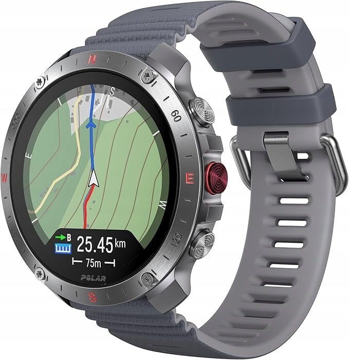 Smartwatch Polar Grit X2 Pro 48 mm GPS 488 mAh MIL-STD-810H grey