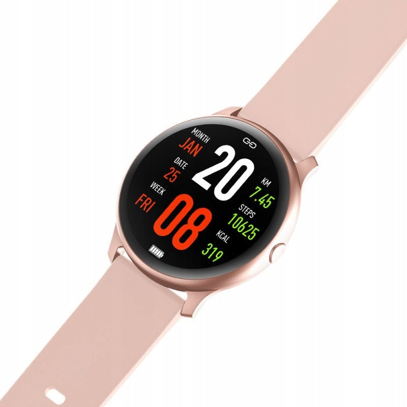 Smartwatch RUBICON KW13 pink with Rubber Strap Brand Rubicon