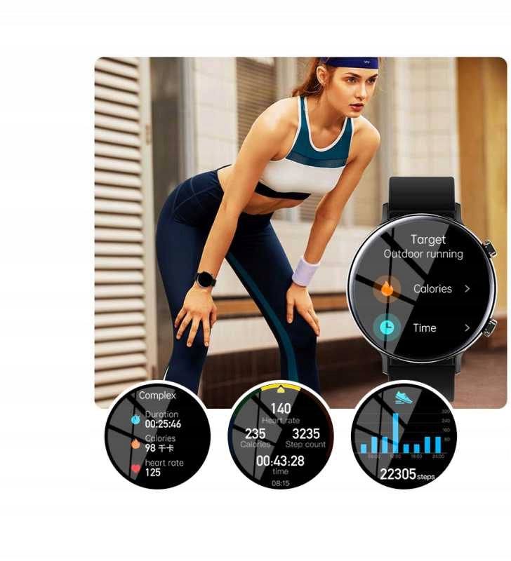 Smartwatch Rubicon CALLS SMS TRAINING PL MENU SMS Brand Rubicon
