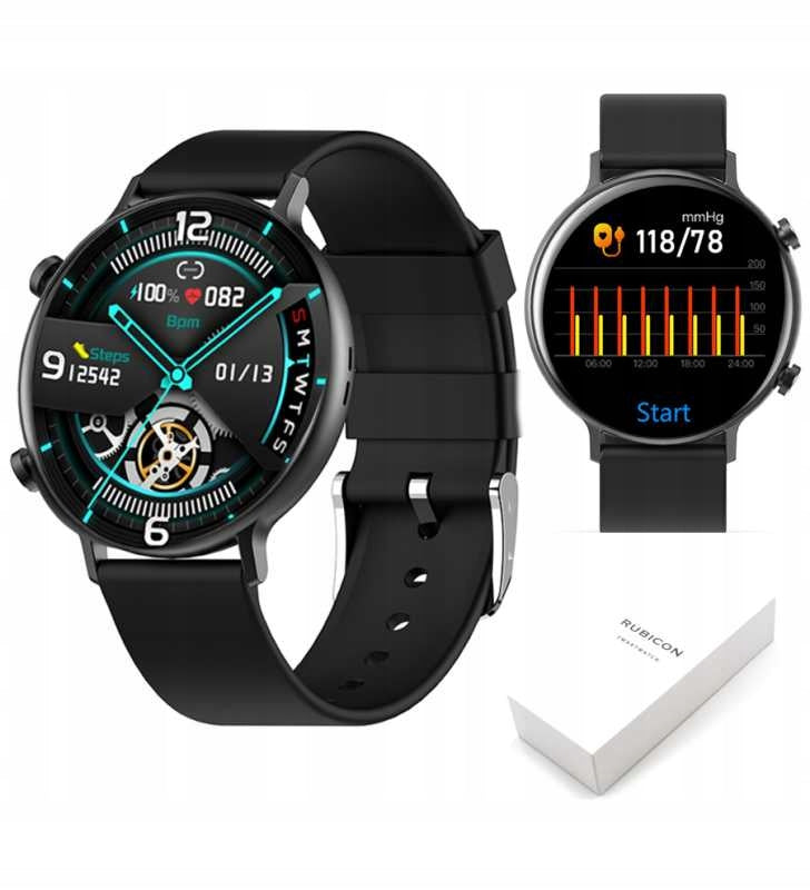 Smartwatch Rubicon CALLS SMS TRAINING PL MENU SMS Color black