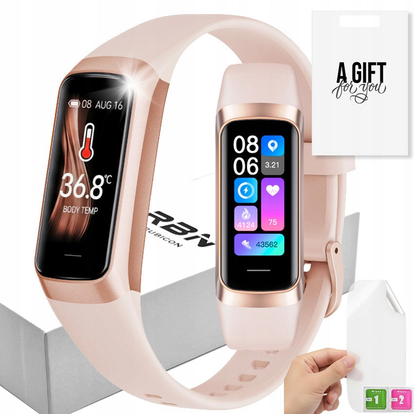Smartwatch Rubicon PRESSURE PRO WOMEN AMOLED SMARTBAND gold