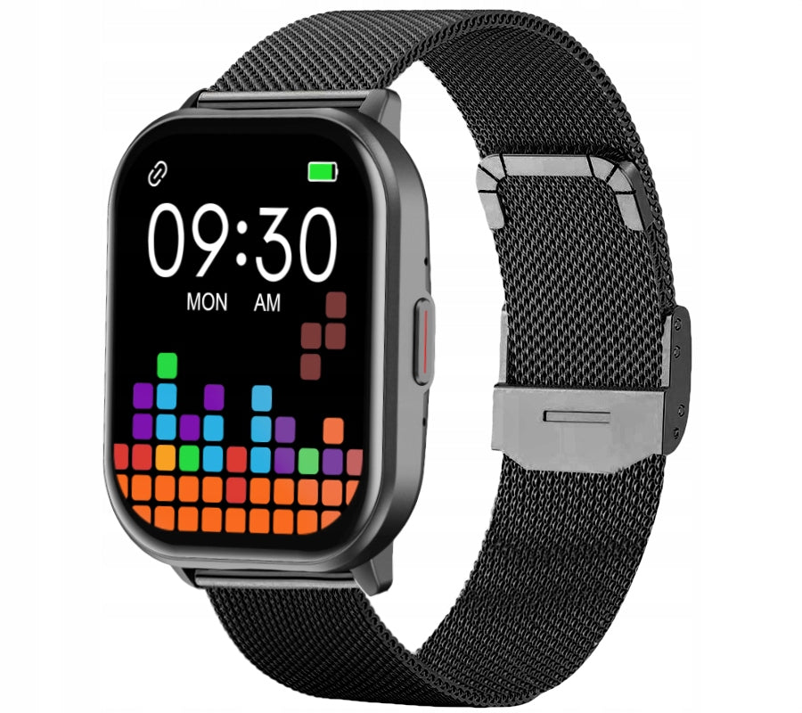 Smartwatch Rubicon RNCF34 black /black silicone + black mesh