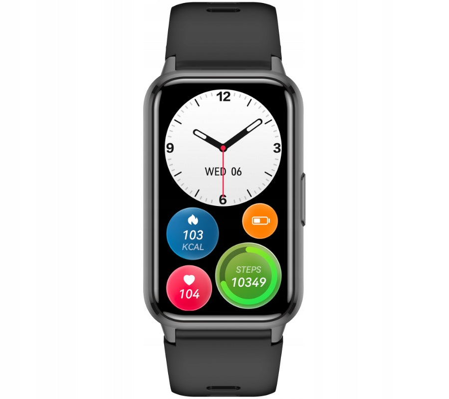 Smartwatch Rubicon RNCF48 black /black silicone
