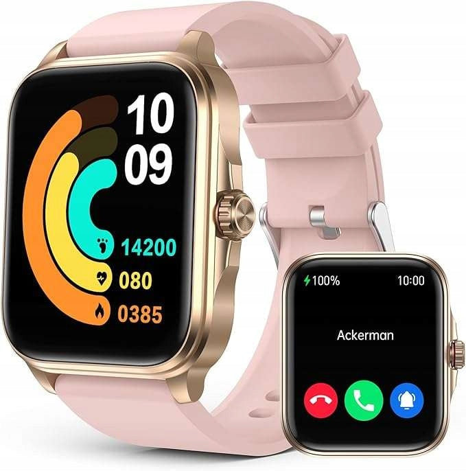 Smartwatch SOUYIE 1,91 HD pink activity health monitor