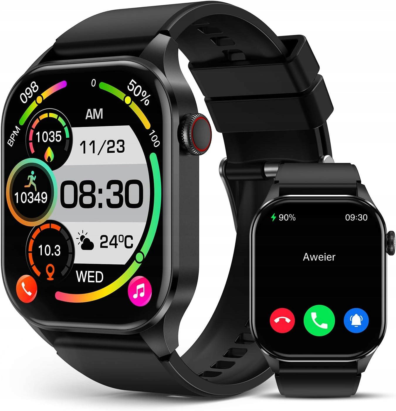 Smartwatch SOUYIE T98 Pro black AMOLED 2.04" IP68 waterproof