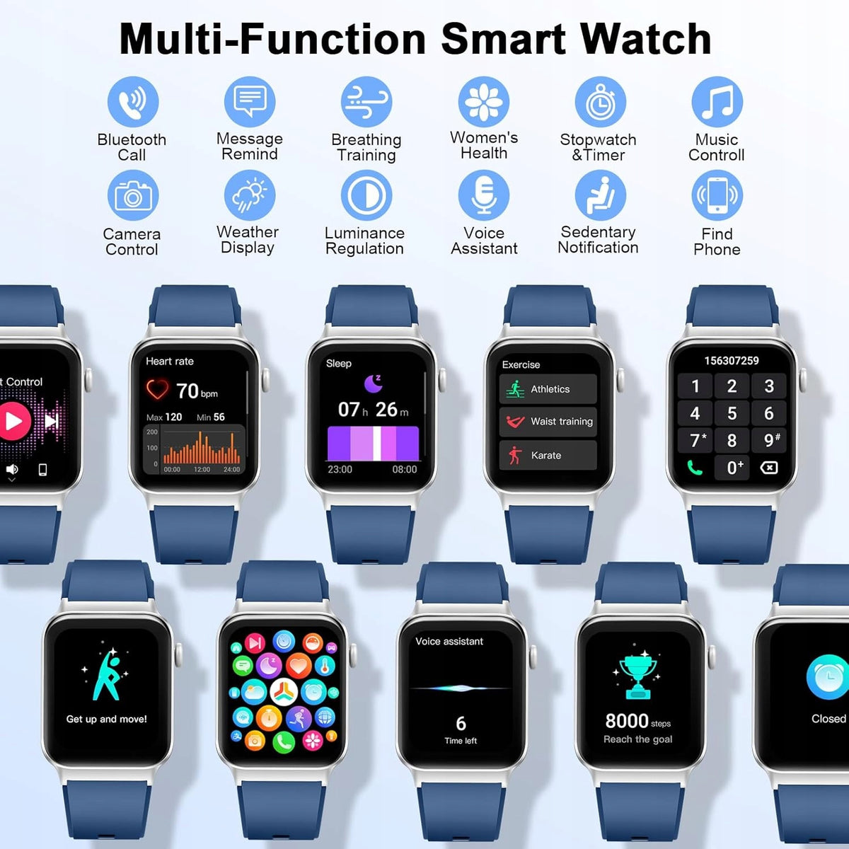 Smartwatch STECEi T50S for men and women purple waterproof Manufacturer code B0CYBQTHV1