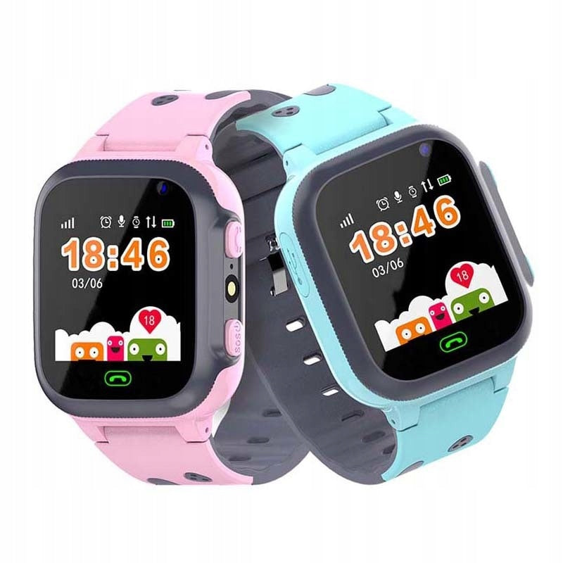 Smartwatch SW01B blue KIDS SIM card GPS + LBS Silicone Packaging status original