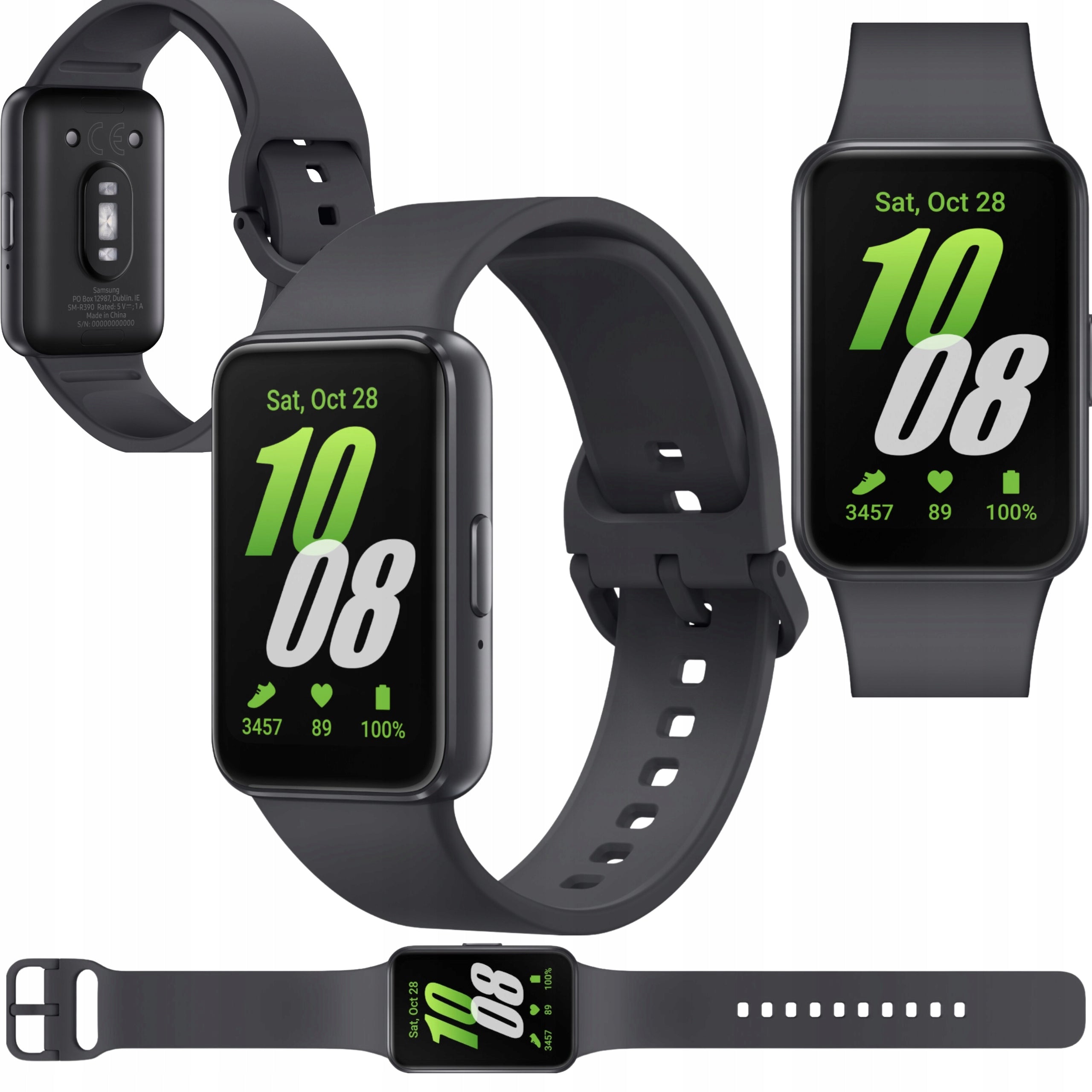 Smartwatch Samsung Galaxy Fit 3 Grey Fitness Tracker AMOLED Heart Rate Monitor