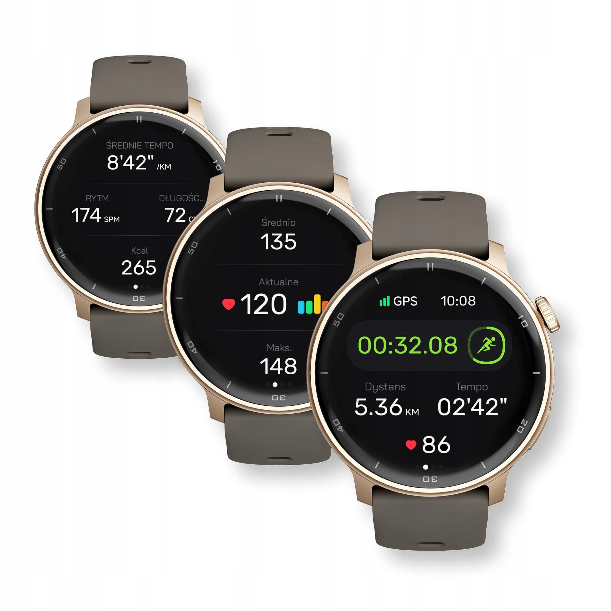 Smartwatch Sports Watch AI Aluminium AMOLED GPS Gold TALK 3 ATM Manufacturer code Smartwatch sportowy Activ AI wodoodporny