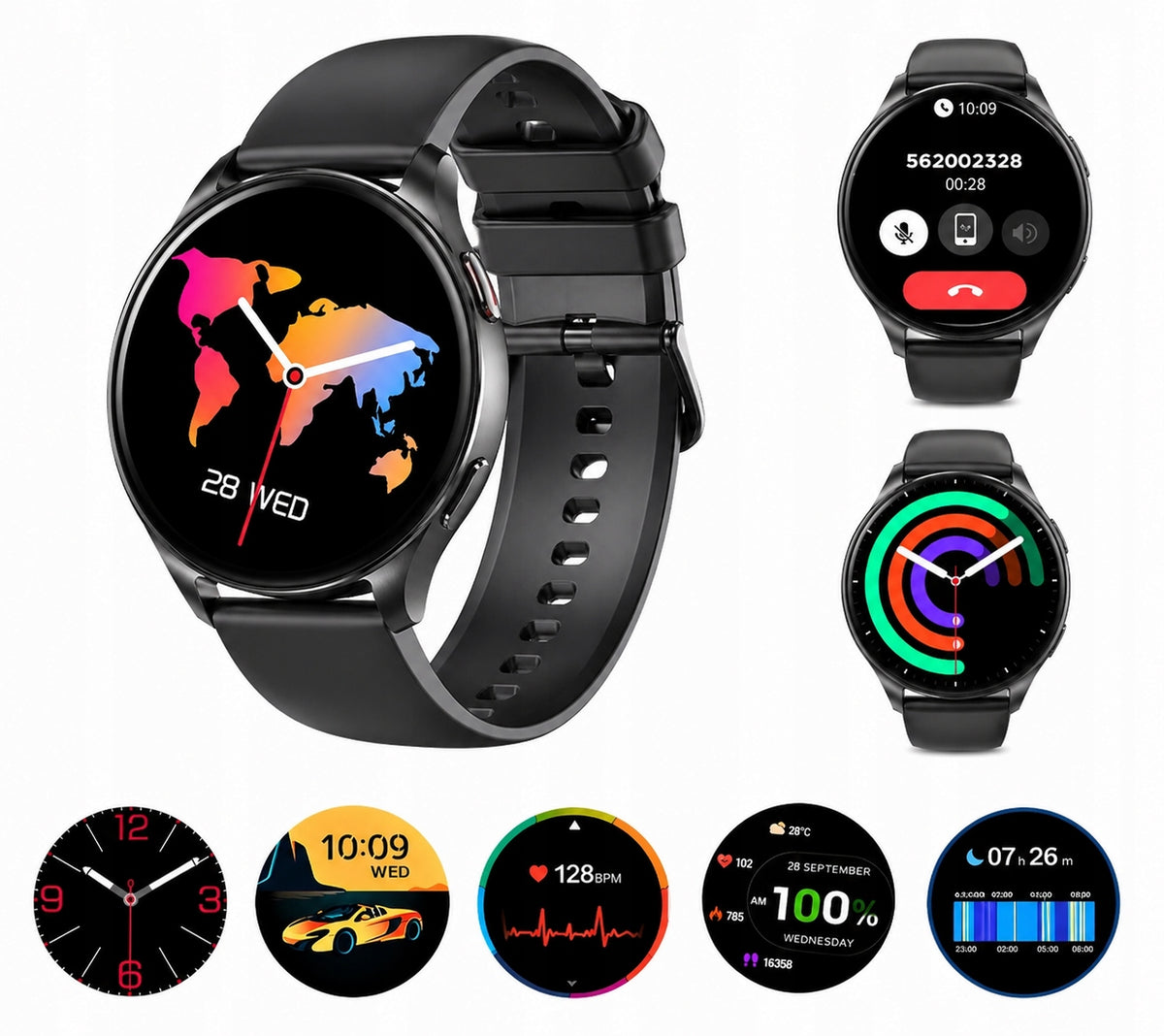 Smartwatch Sports Watch Blackview X20Black AMOLED Bluetooth 100+ Modes