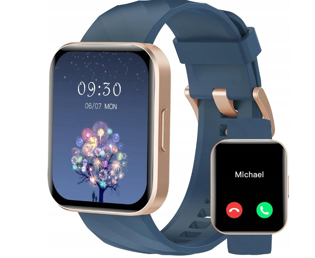 Smartwatch Sports Watch Ruimen D1 Blue Pink Bluetooth Pedometer