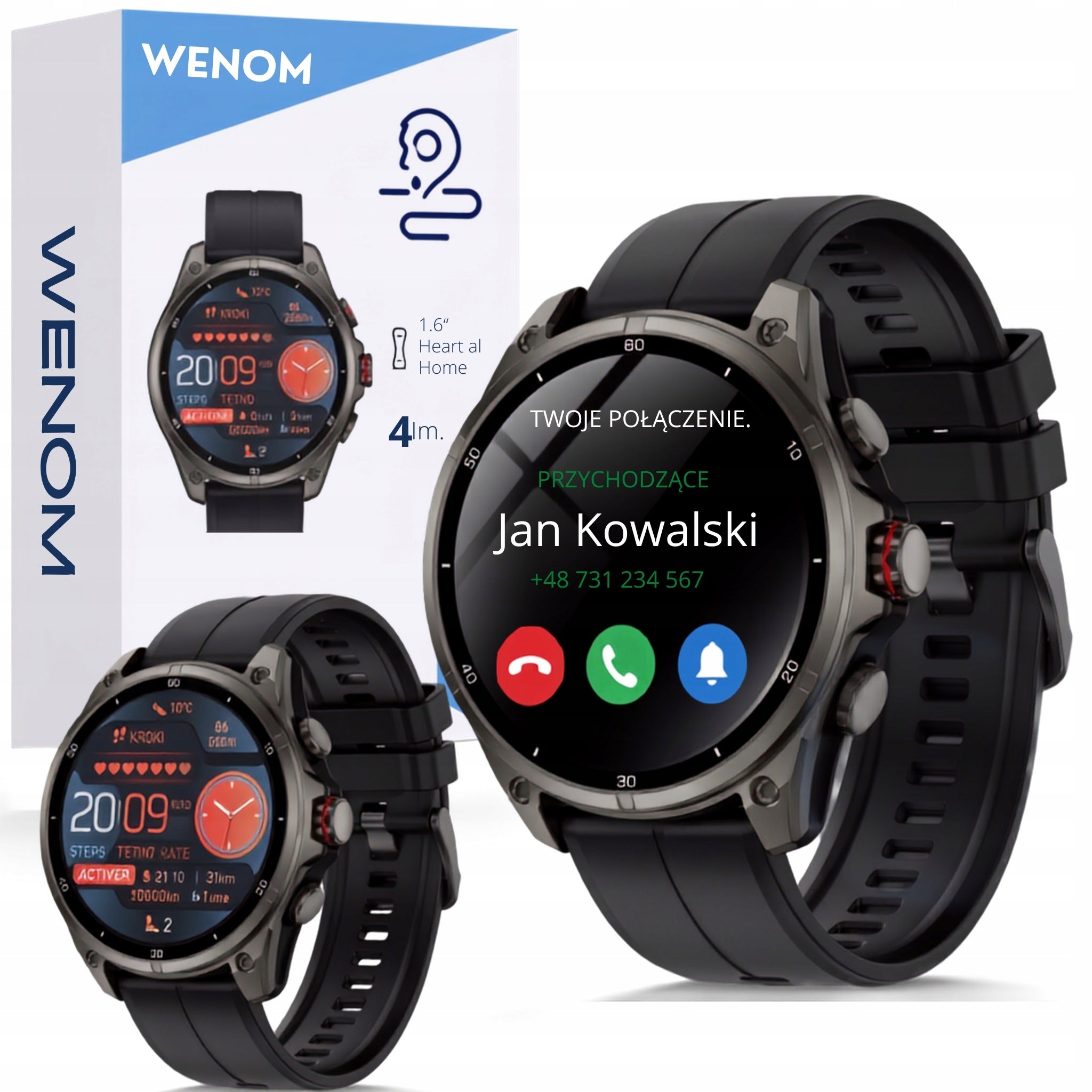 Smartwatch Sports Watch Wenom Explorer Pro 2 GPS black