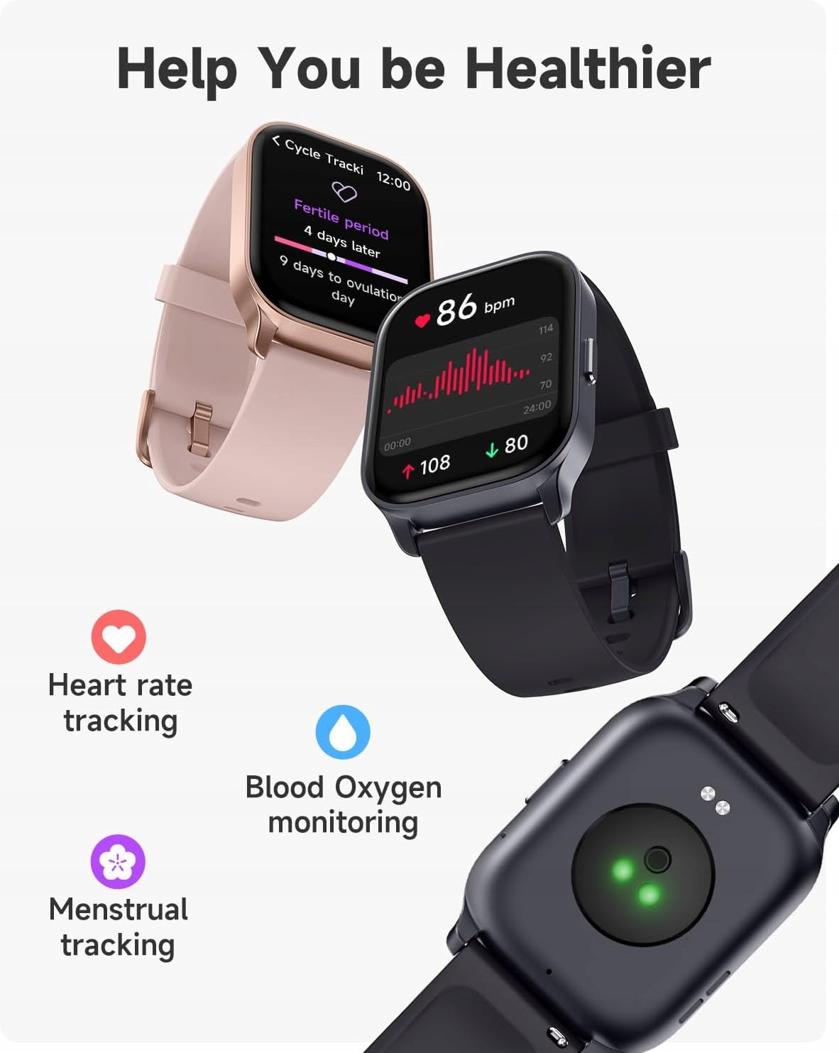 Smartwatch TOOBUR Smart Watch black – smart watch Brand no brand