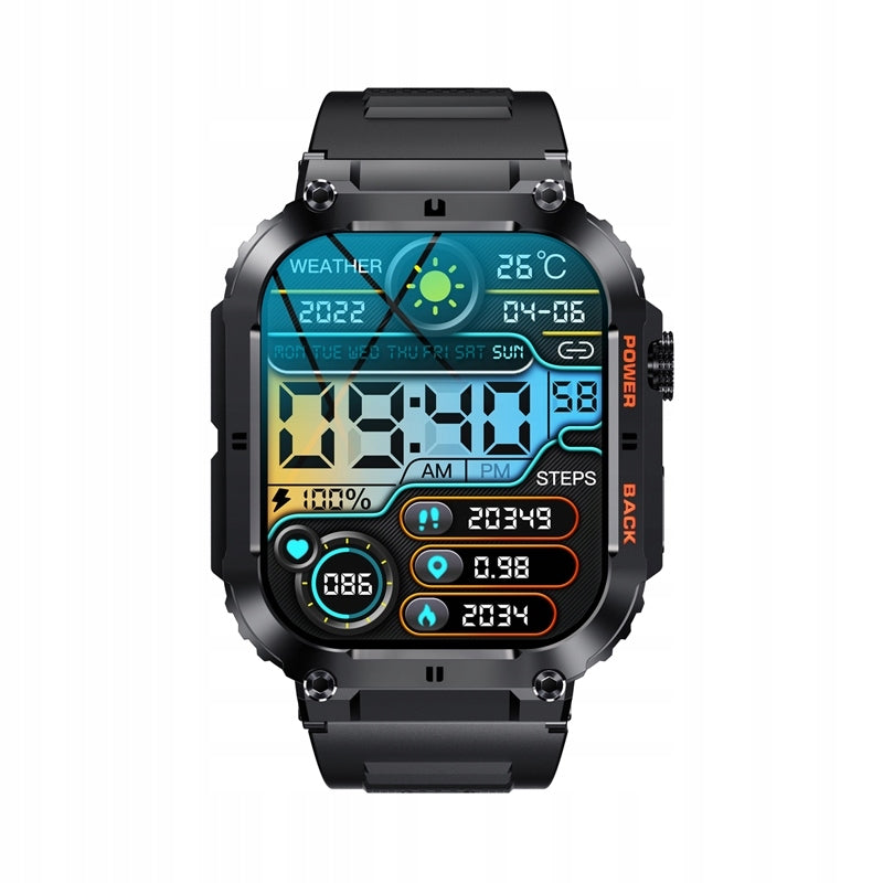 Smartwatch VELTORI VT200-1 Black Silicone Strap Manufacturer code 5906506413151