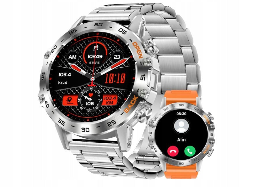 Smartwatch Watch CR-K52 chrome plated 2 pcs bracelets + protective glass EAN (GTIN) 5903858443720