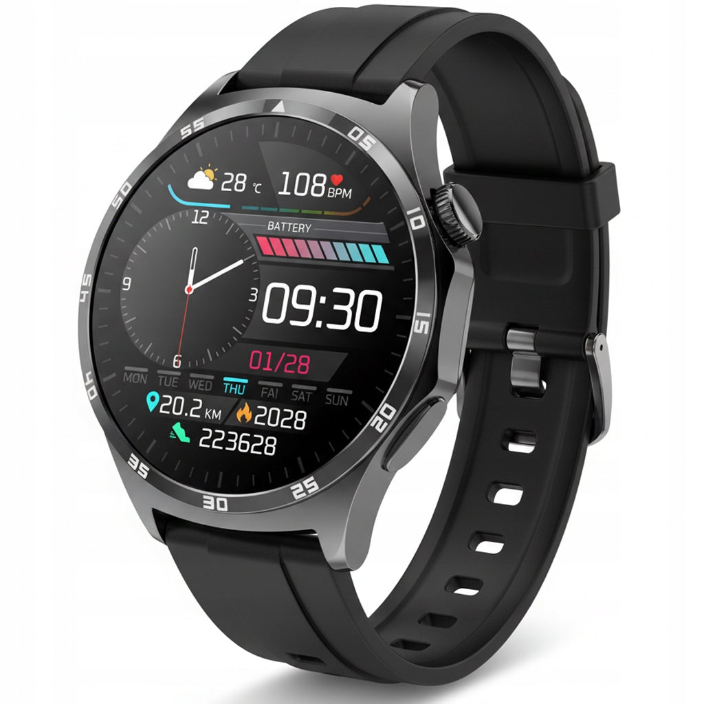 Smartwatch Watch for Senior POLISH ECG MENU HEART RATE TEMPERATURE Manufacturer code Smart watch męski ekg polskie menu