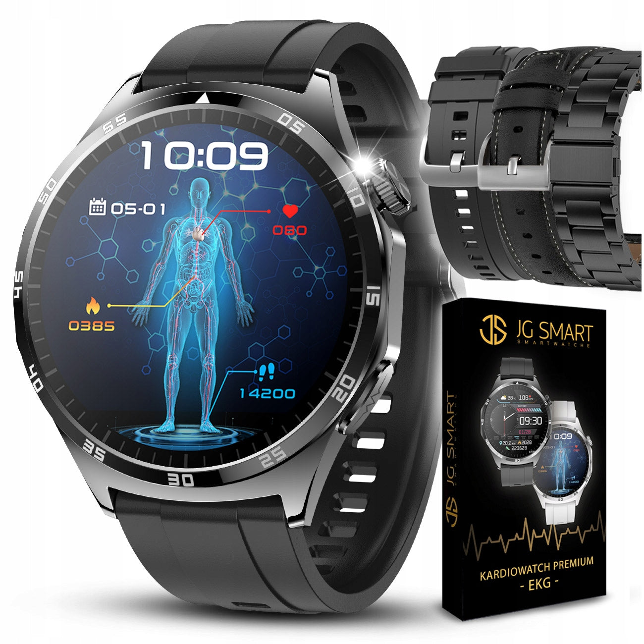 Smartwatch Watch for Senior POLISH ECG MENU HEART RATE TEMPERATURE
