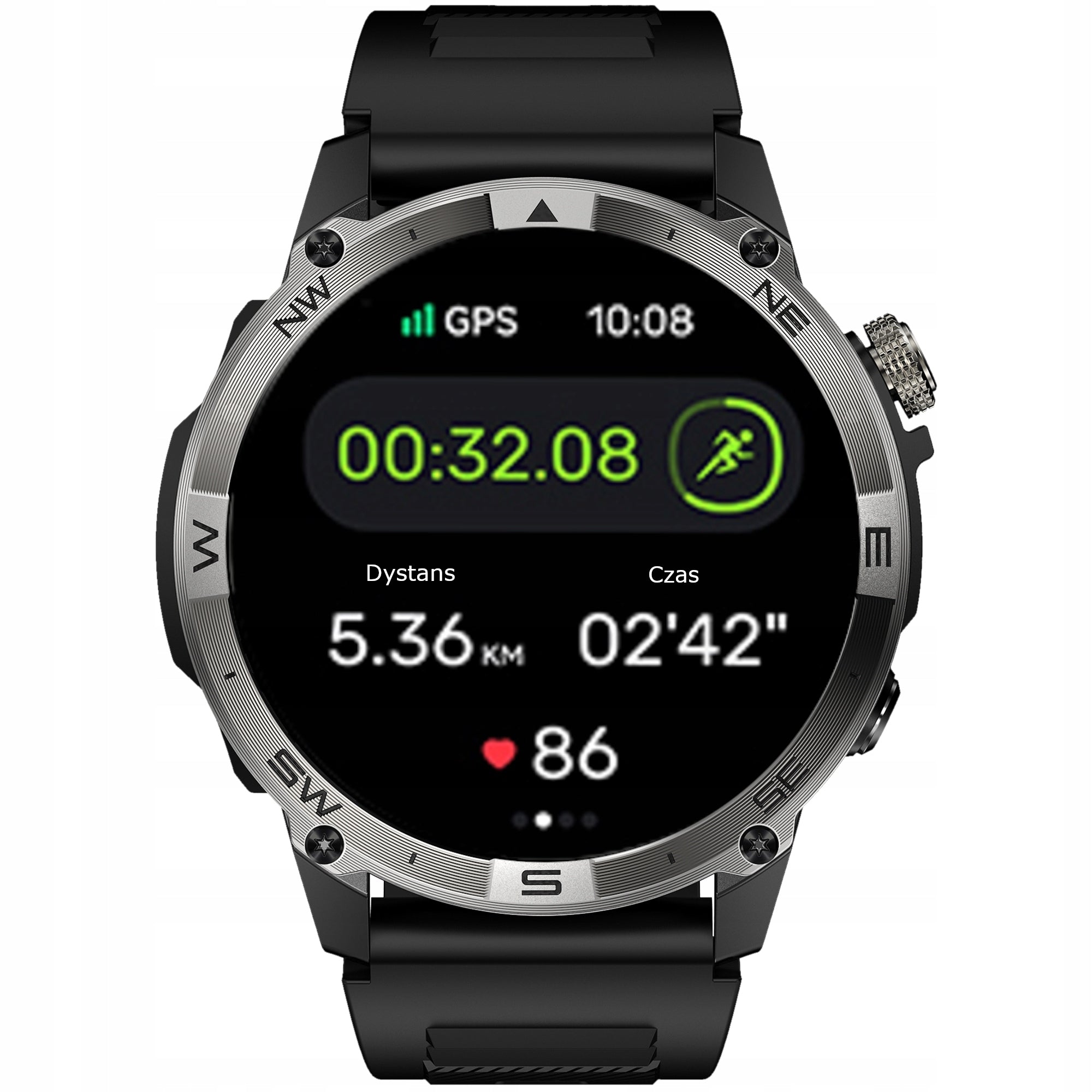 Smartwatch Wenom Explorer GPS black Batteries included yes