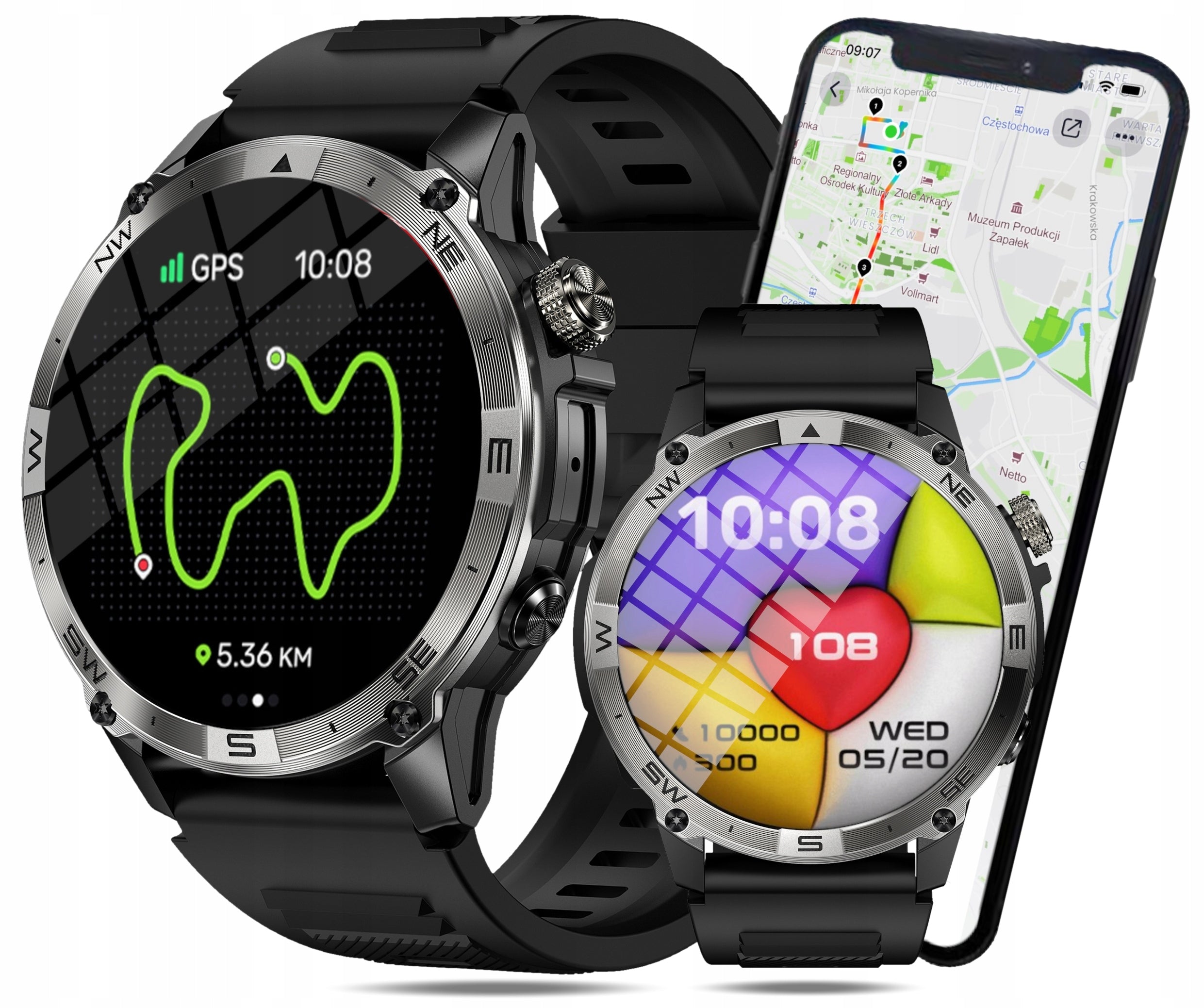 Smartwatch Wenom Explorer GPS black