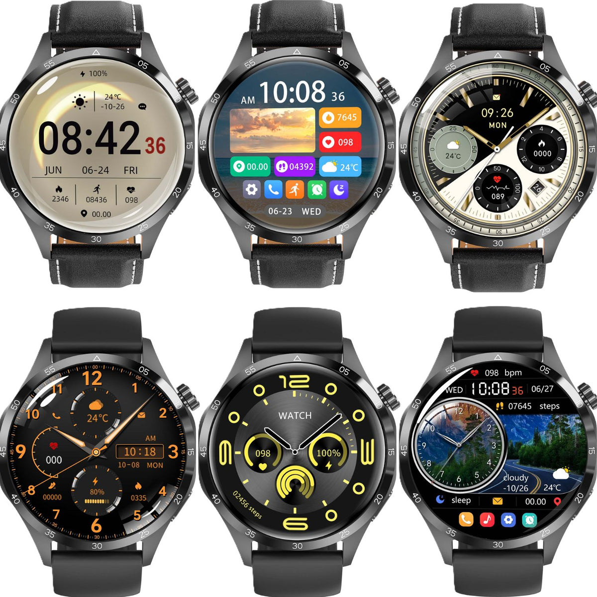 Smartwatch Women's Glucose Talk Pulse Pressure Two Straps + Headphones Manufacturer code Smartwatch Damski + słuchawki