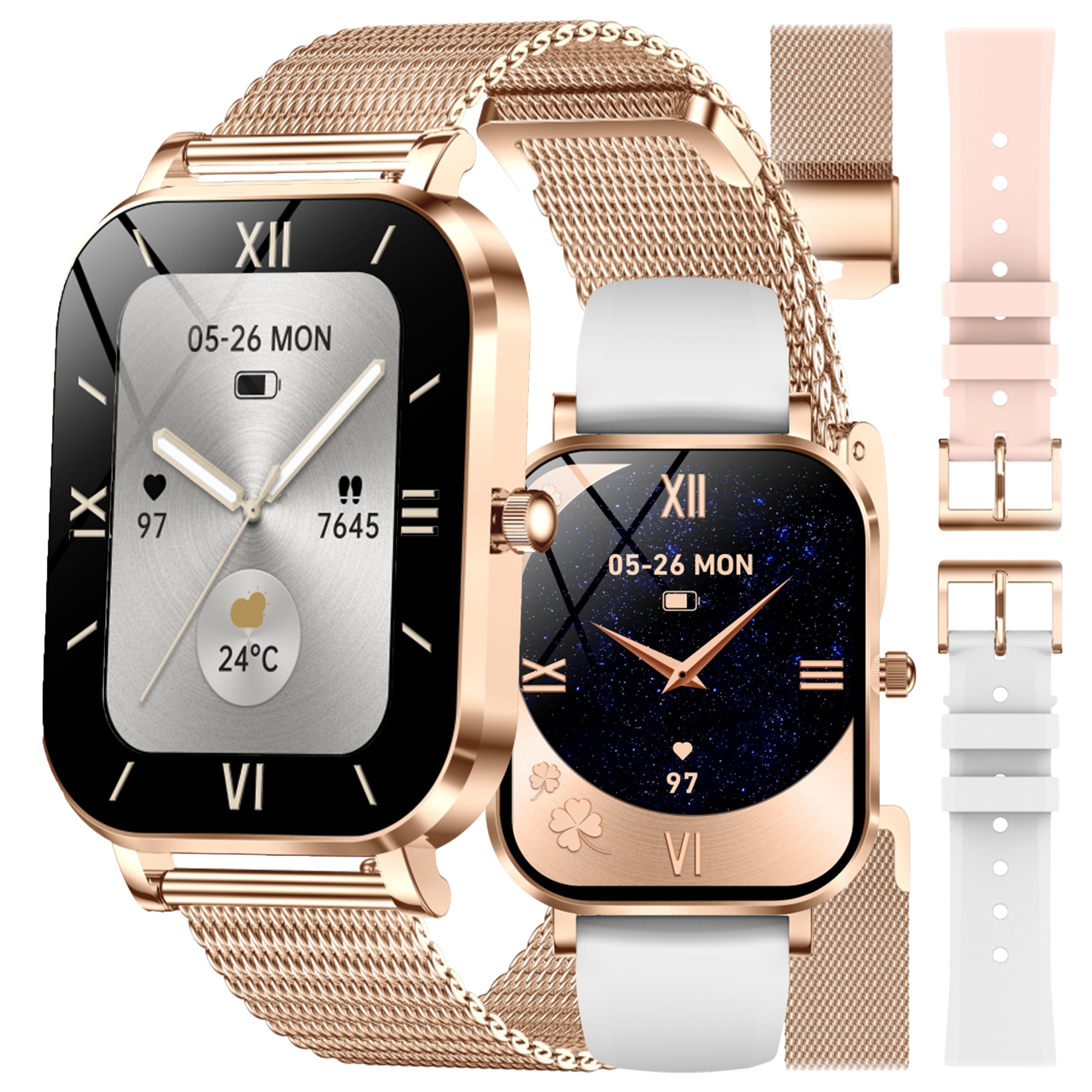 Smartwatch Women's Talk Waterproof Pulse Steps Watch Sport Fitness PL