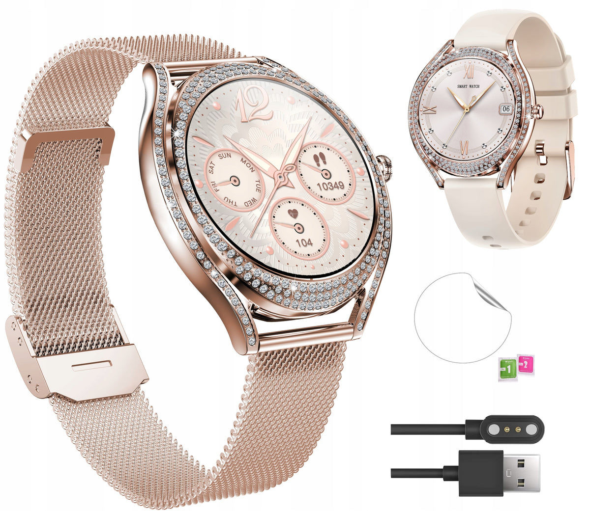 Smartwatch Women's Watch Elegant Fashionable Gold Conversations