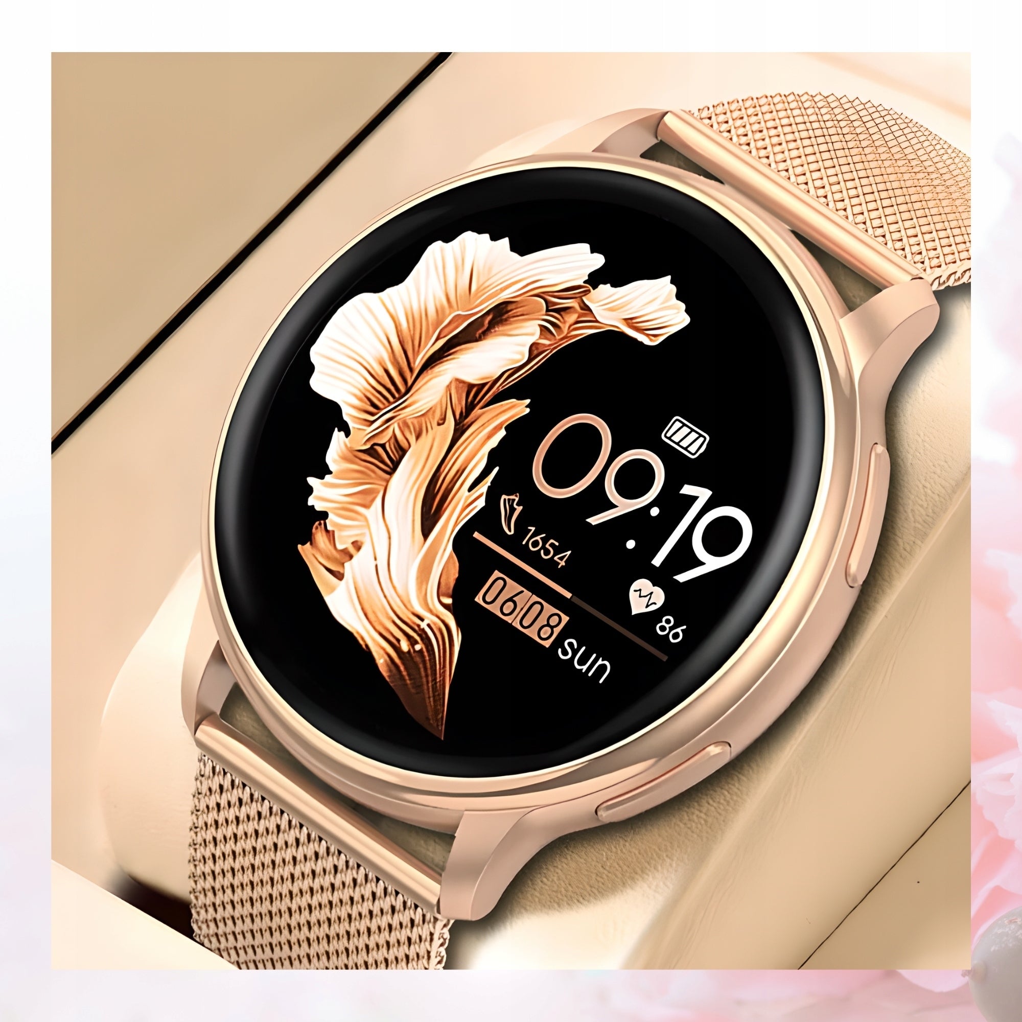 Smartwatch Women's Watch For Women TALK 280MAH Blood Pressure Monitor gold Manufacturer code Zegarek dla kobiety złoty smart watch 4 paski