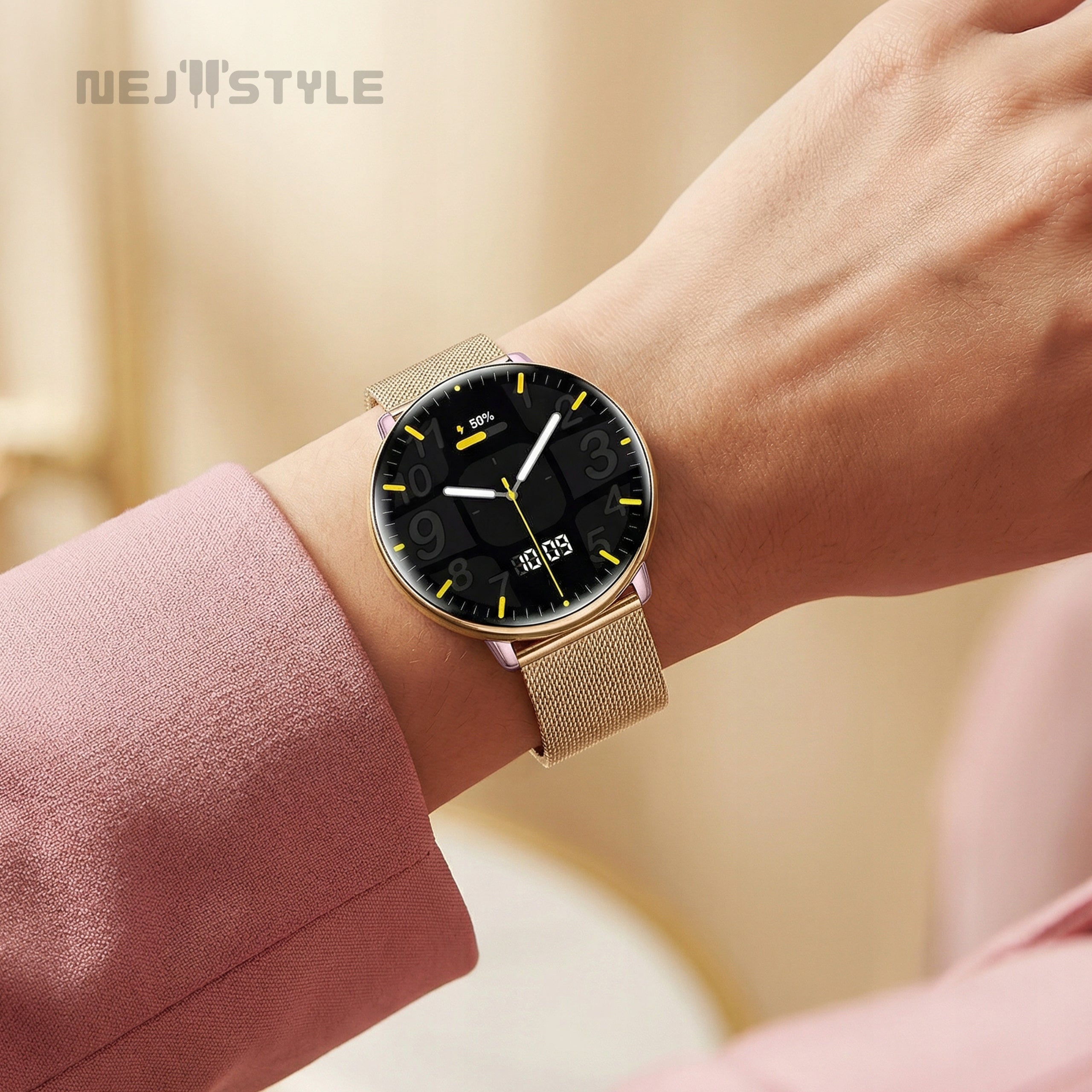 Smartwatch Women's Watch GPS AMOLED Conversation Pressure Waterproof Menu PL Manufacturer code NejtStyle - AMOLED - GPS - 300 mAh