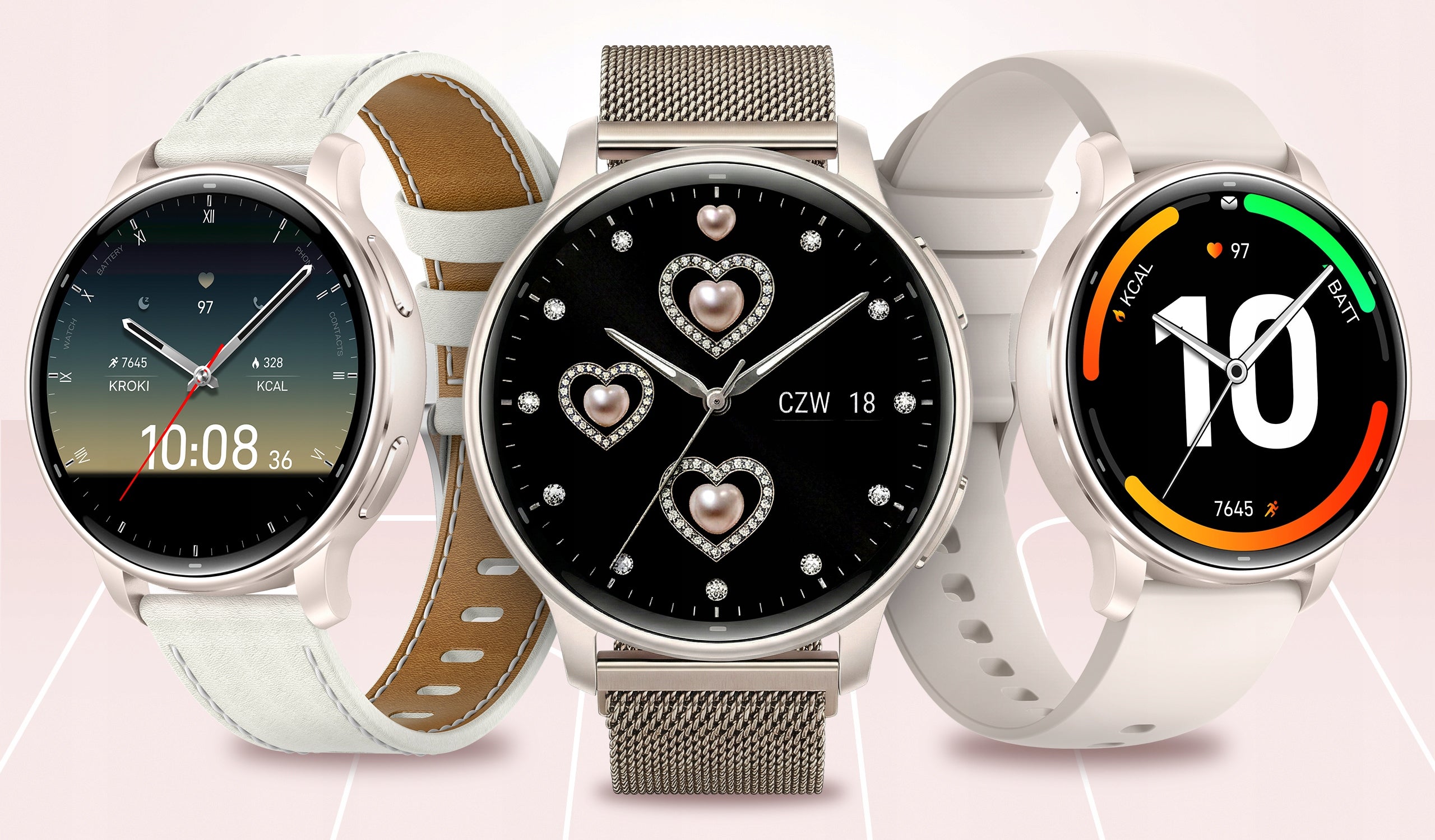 Smartwatch Women's Watch GPS AMOLED Conversation Waterproof Pressure Menu PL Packaging status original