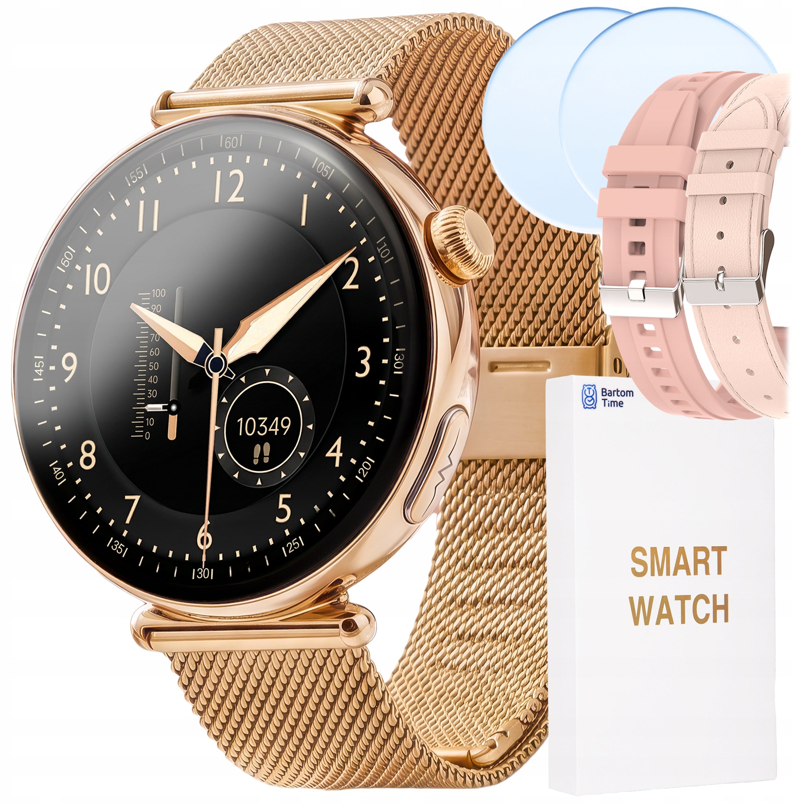 Smartwatch Women's Watch Polish Menu Conversation Function Gold Amoled 3 stripes