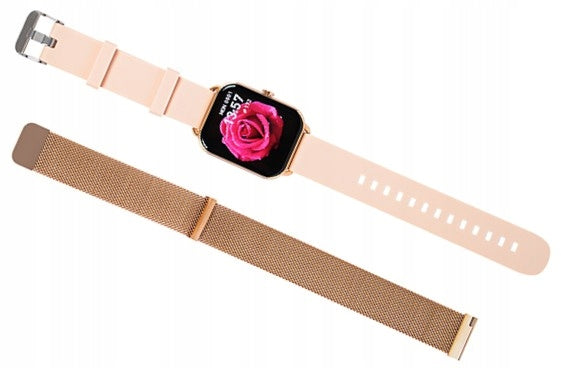 Smartwatch Women's Watch Smart 2 Interchangeable Straps Stainless Steel Packaging status original