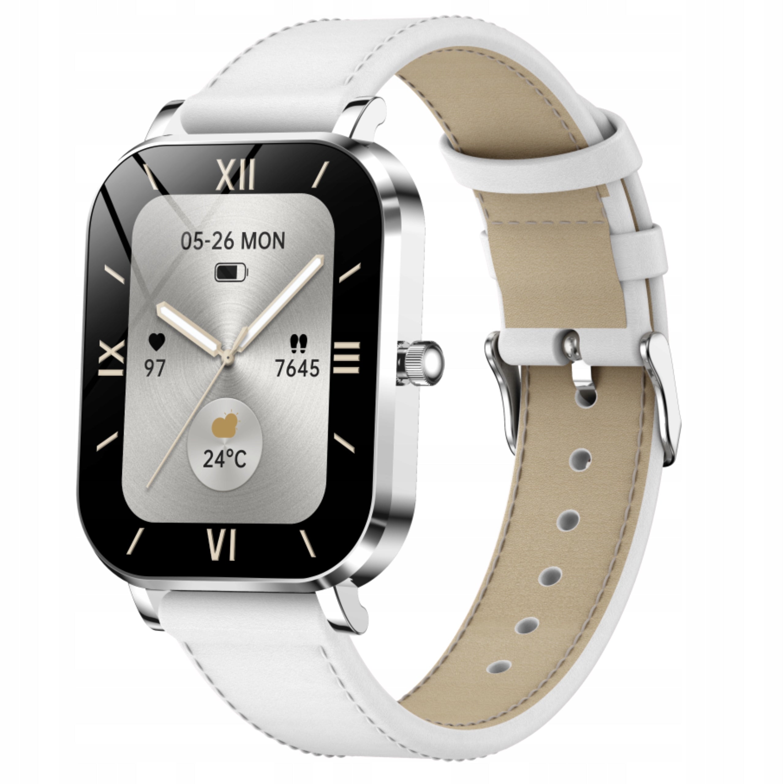 Smartwatch Women's Waterproof Watch Talking Pulse Steps Sport Health PL Manufacturer code SMARTWATCH SREBRNY DLA KOBIETY