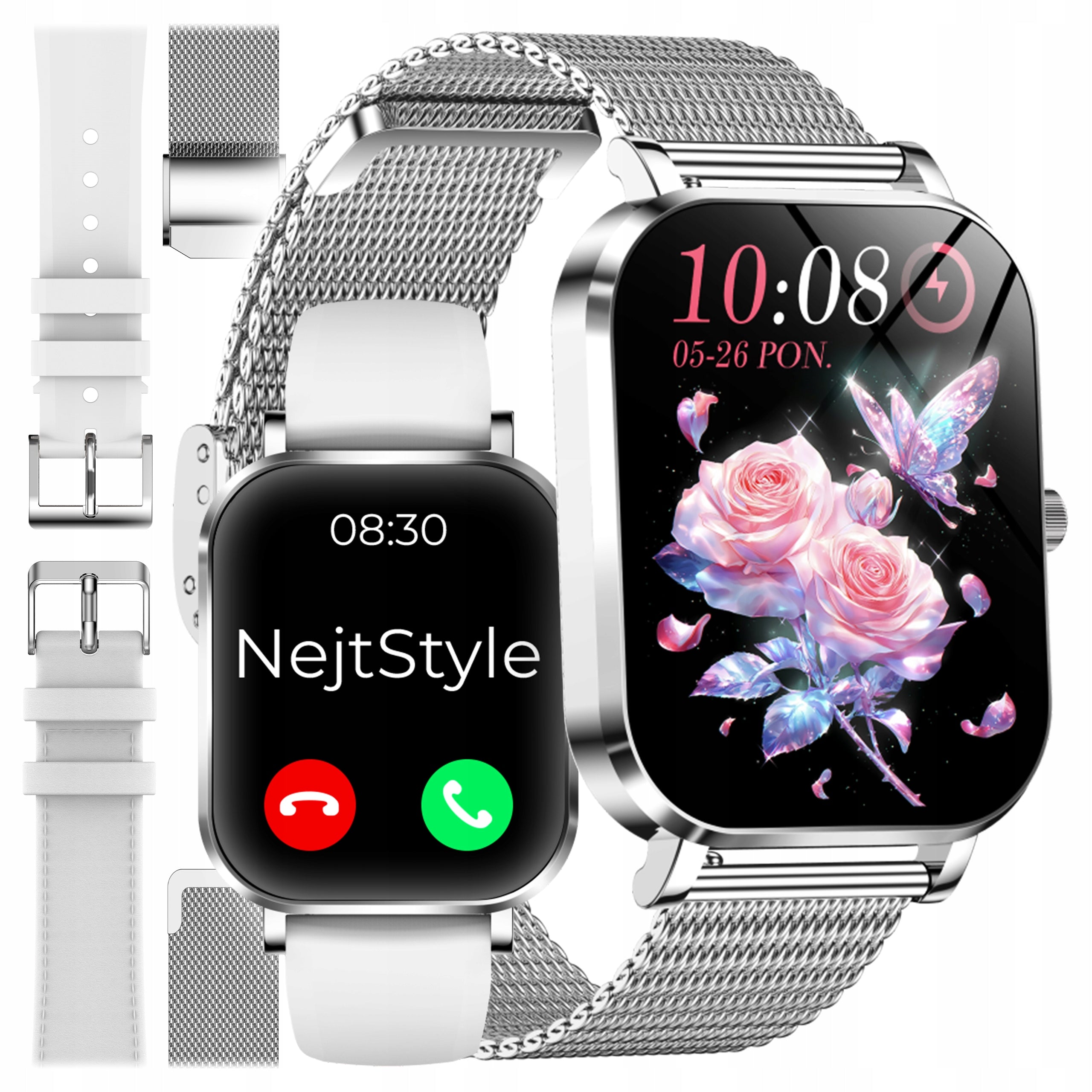 Smartwatch Women's Waterproof Watch Talking Pulse Steps Sport Health PL