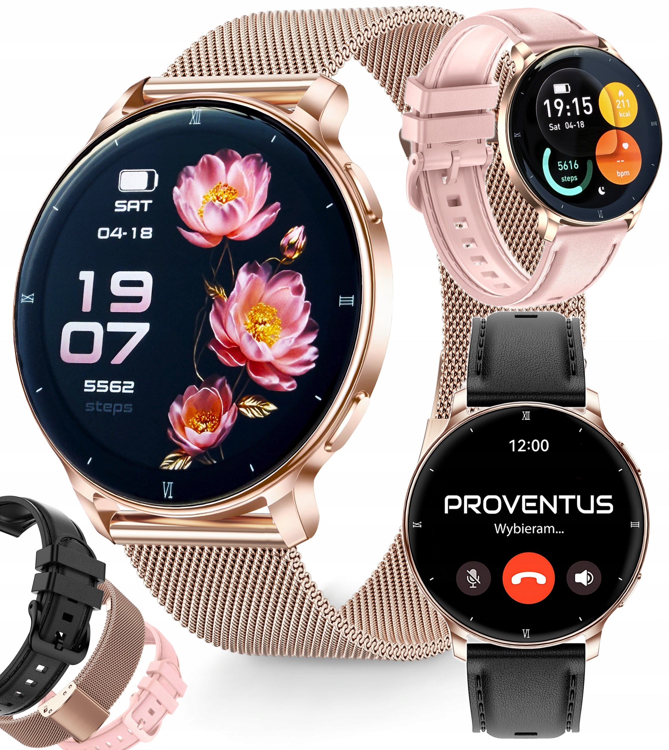 Smartwatch Women's watch WATERPROOF PRESSURE PULSE CONVERSATION MENU PL AMOLED