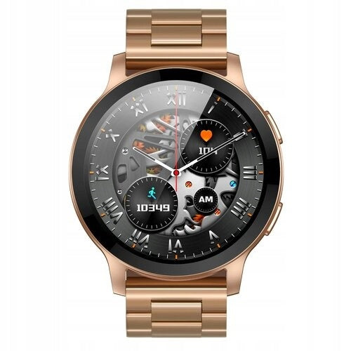 Smartwatch XINJI Cobee C3 Steel Strap 280 mAh 360x360px 1.43 Cali Gold
