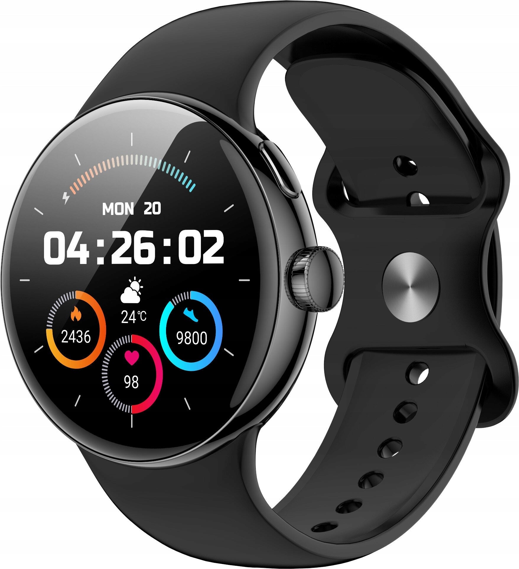 Smartwatch XINJI Nothing 2 260 mAh 360x360px 1.32 Inch Bluetooth Black