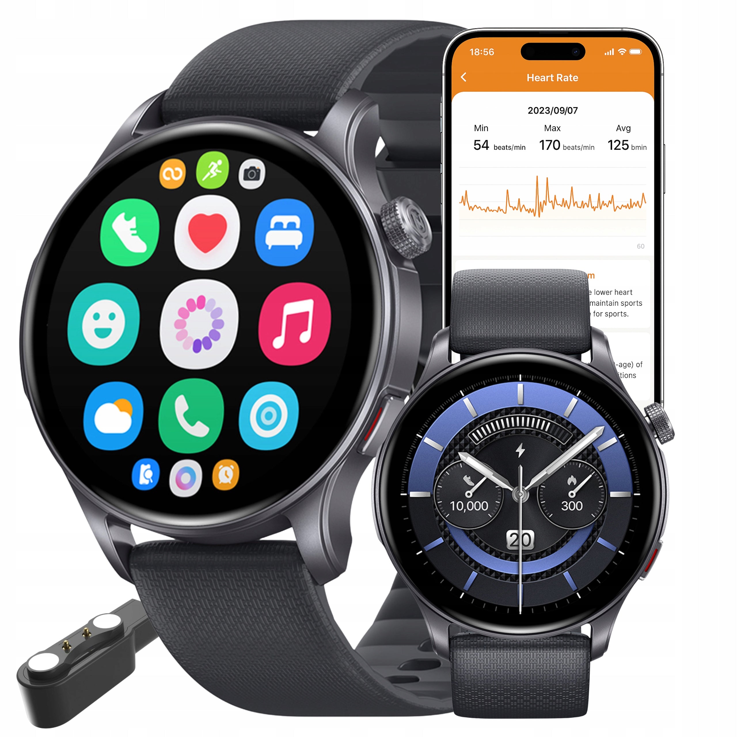 Smartwatch Zeblaze Btalk 3 GPS Grey AMOLED 60 Sports Modes 25 days
