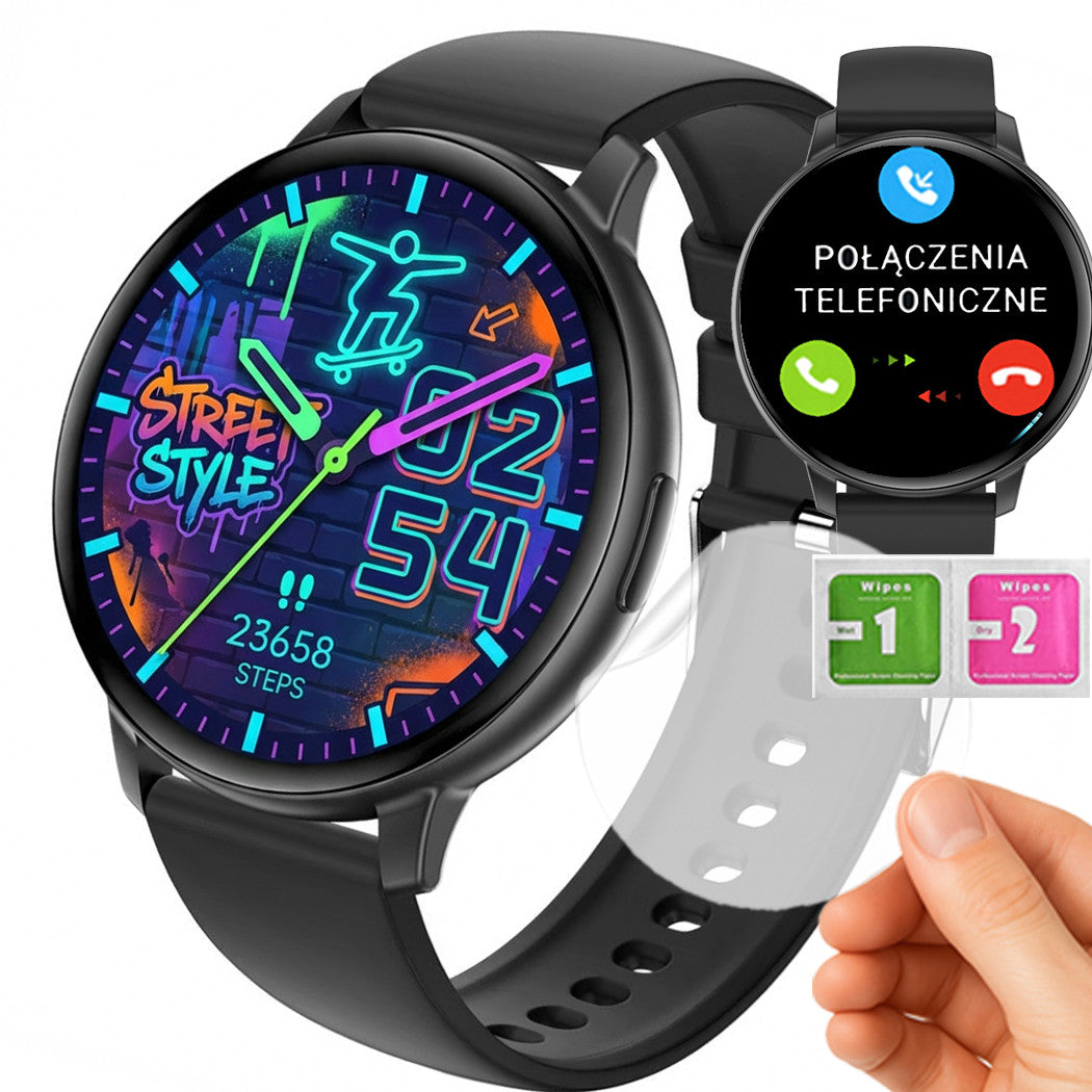Smartwatch | calls | flashlight | calorie steps | polish menu