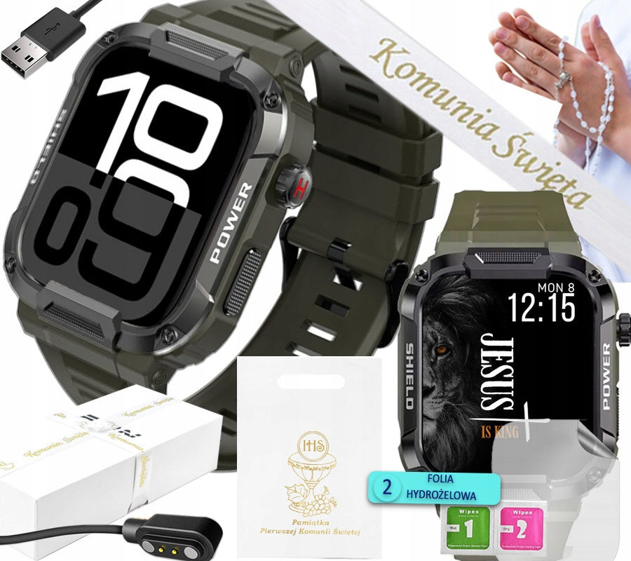 Smartwatch for Children for Communion - Conversations, Heart Rate Monitor, Pedometer, Polish