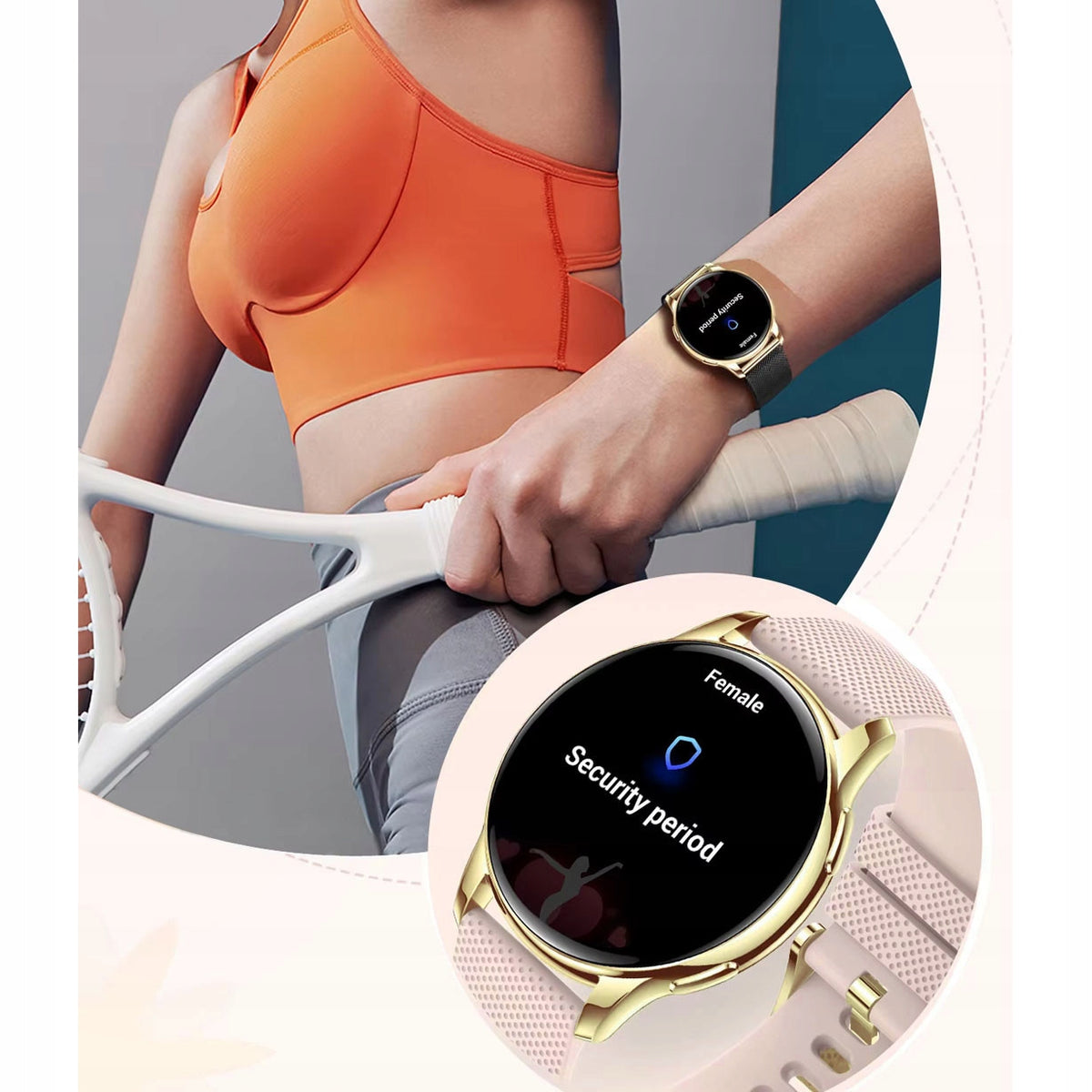 Smartwatch for Communion Rubicon - 3in1 Conversations, PL Menu, Gift Set Gender woman